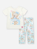 Conjunto Bebê Menina Ursinha Bailarina com Legging Estampada
