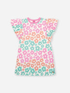 Vestido Infantil Neon Love em New Stretch Floral