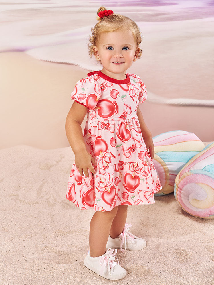 Vestido Infantil Lacinho Ursinho Cinti 10453