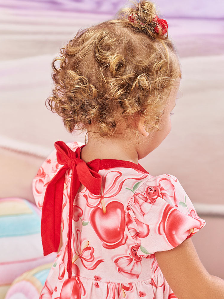 Vestido Infantil Lacinho Ursinho Cinti 10453