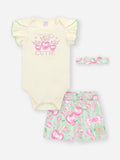 CONJUNTO BEBE CINTI VEM COM FAIXA
