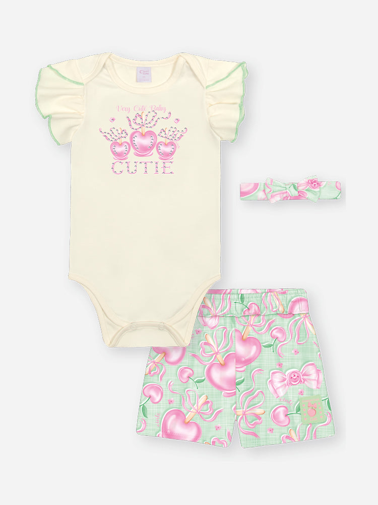 CONJUNTO BEBE CINTI VEM COM FAIXA