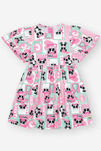 Vestido Infantil Menina Panda Rosa Mundo Cinti
