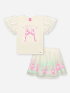 Conjunto Cinti Blusa E Short/saia Tule 12734