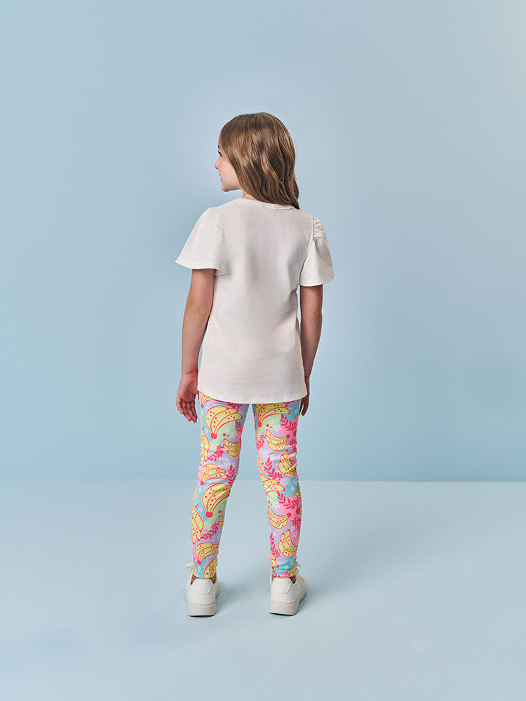 Conjunto infantil Cinti de blusa e legging frutinhas