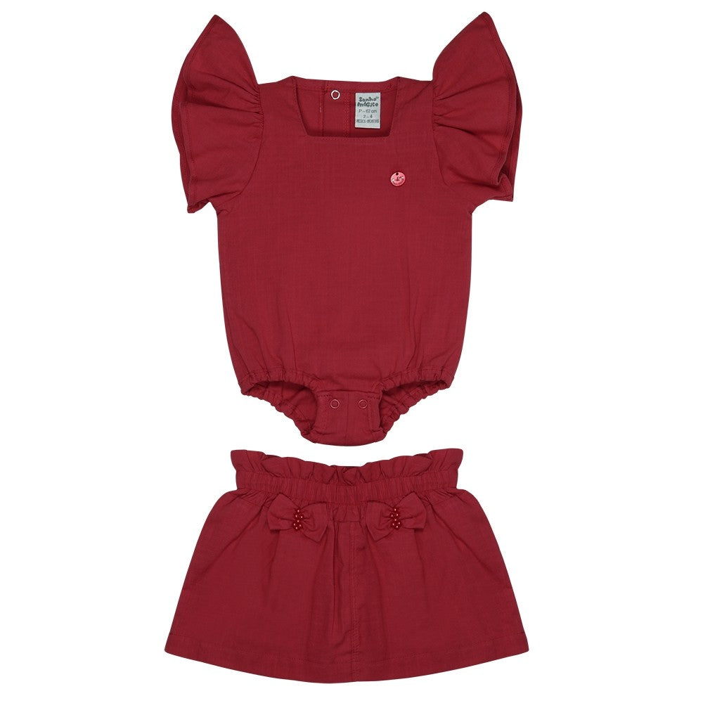 Conjunto Tecido Laço SM 2Pcs