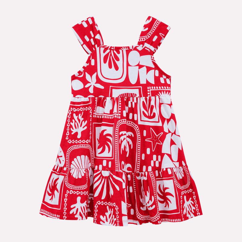 Vestido Infantil Menina em Algodão Nanai