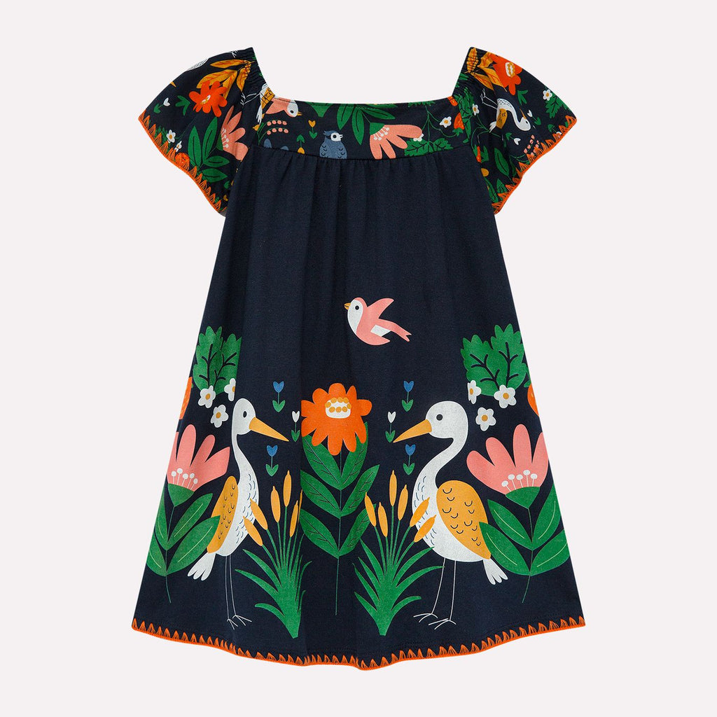 Vestido Infantil Menina com Ponto Concha Nanai