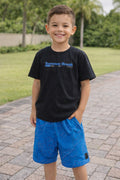 Conjunto Menino Infantil Camiseta Bermuda Alakazoo Ref 19512 - Preto