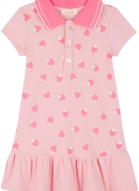 Vestido Canelado Polo Moranguinho-KUKIÊ