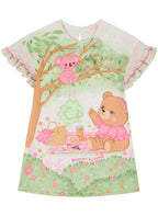 Vestido Ursinha Verde em Malha Fresh-KUKIÊ