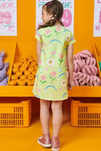 Vestido Em Neo Fresh Ursinhos Flor Borboleta 66105 Kukiê