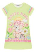 Vestido Em Neo Fresh Ursinhos Flor Borboleta 66105 Kukiê