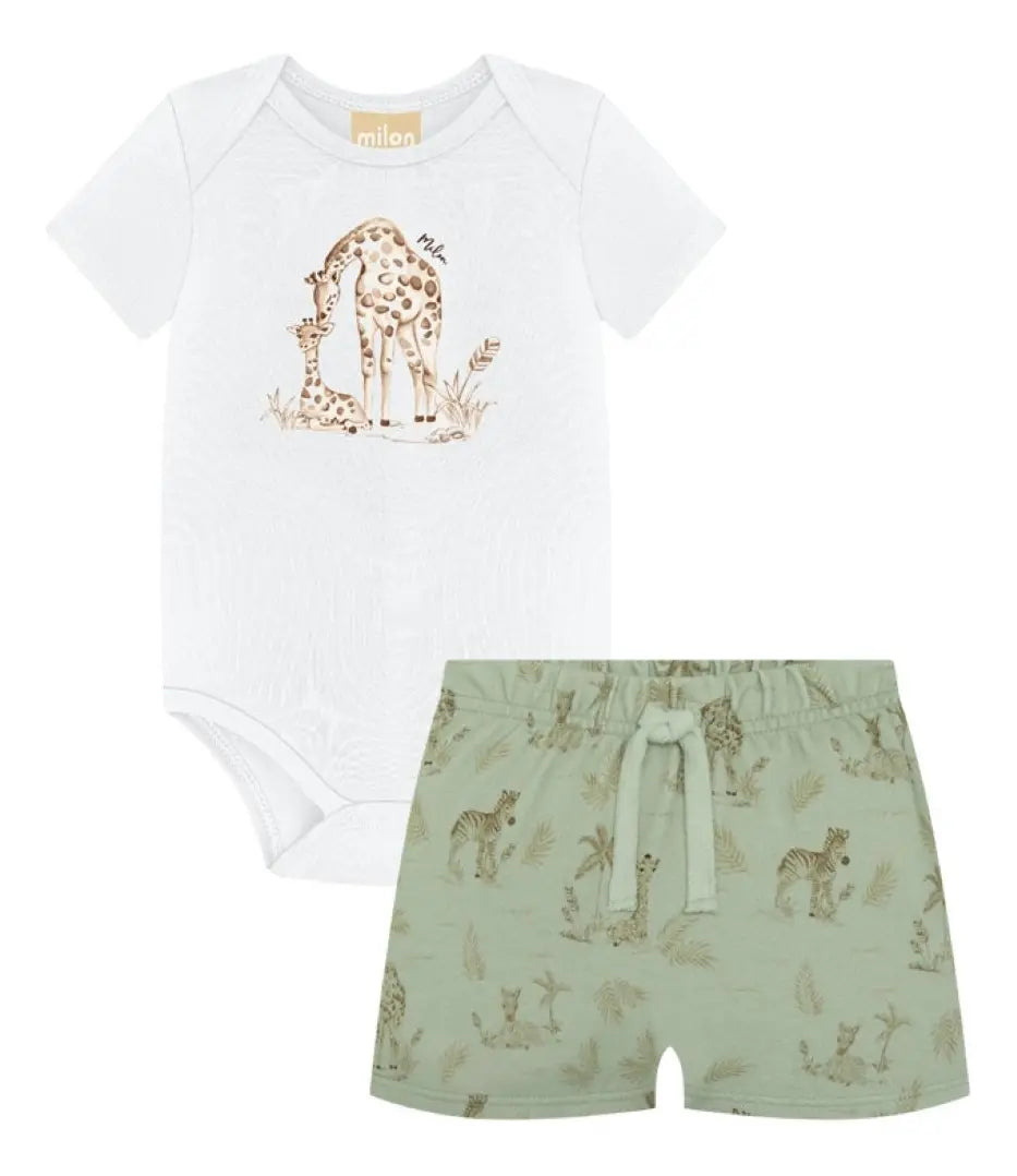 Conjunto Bebê Menino Body E Shorts Milon - 2001132