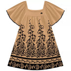 Vestido festa Infantil Menina em Cotton Verão Milon