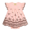 Vestido Bebê com body interno em cotton Milon