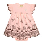 Vestido Bebê com body interno em cotton Milon