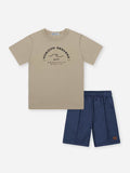 Conjunto Infantil Horizon Seekers com Camiseta e Bermuda Azul