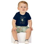 Conjunto Bebê Menino Kyly Body Cotton e Short Algodão Marinho/Verde